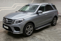 Mercedes GLE/ML class W166 2011-2018 Marchepieds Lateraux Maydos V2 (2 pcs, inox) photo 1