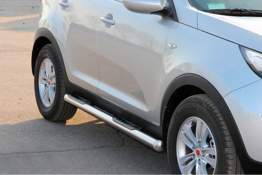 Kia Sportage 2010-2015 Tubes Latéraux (2 pcs, Inox) Photo 3