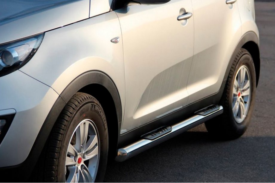 Kia Sportage 2010-2015 Tubes Latéraux (2 pcs, Inox) Photo 1