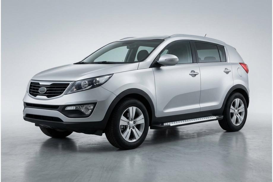 Kia Sportage 2010-2015 Marchepieds Latéraux Allmond Grey (2 pcs, Aluminium) Image