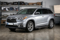 Toyota Highlander 2013-2019 Marchepieds Latéraux Maydos V1 (2 pcs, Aluminium & Inox) photo 1