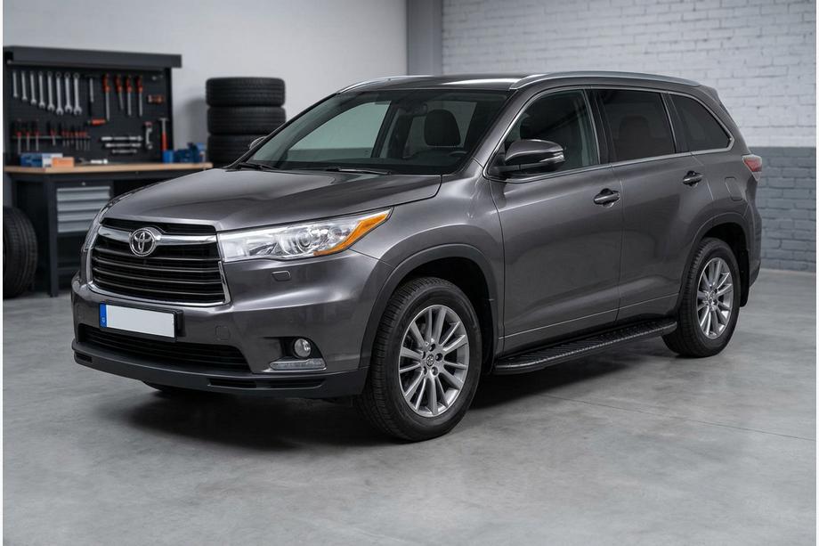 Toyota Highlander 2013-2019 Marchepieds Latéraux Bosphorus Black (2 pcs, Aluminium) Image