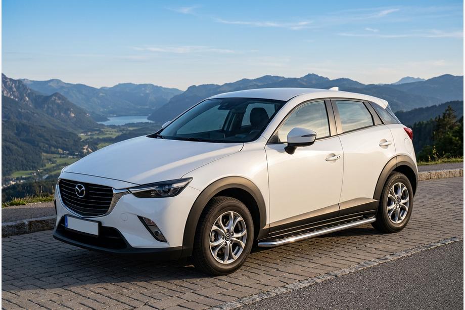 Mazda CX-3 2015- Marchepieds Latéraux Maydos V1 (2 pcs, Aluminium & Inox) Image