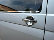 Volkswagen T5 2010-2015 Couvre-poignées en acier inoxydable 4 pièces. OmsaLine - Acier Inoxydable Italien photo 1