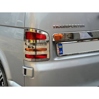 Caches Feux Arrière Chromés (Carmos, 2 pcs, Acier Inoxydable) Volkswagen T5 Caravelle 2004-2010 photo 1