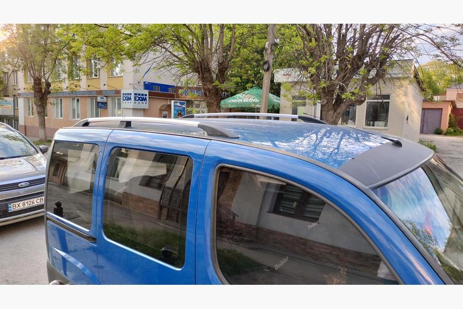 Fiat Doblo I 2005-2010 Barres de Toit Chromées Base Maxi, Pieds Metalliques Photo 3