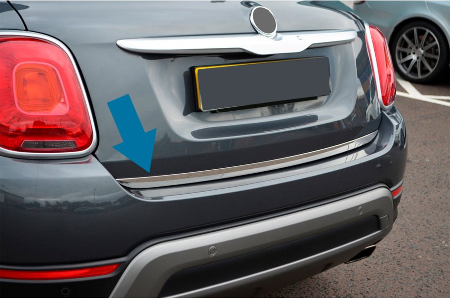 Fiat 500X 2014-2024 Baguette de coffre inox Image