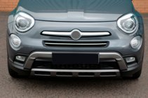 Fiat 500X 2014-2024 Protection de pare-chocs avant en acier inoxydable photo 5