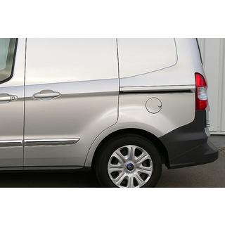 Moulures de Porte Coulissante en Acier Inoxydable (2 pcs) Ford Courier 2014-2023 photo 1