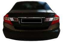 Honda Civic Sedan IX 2011-2016 Baguette chromée au-dessus de la plaque d'immatriculation (inox) photo 1