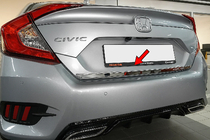 Honda Civic Sedan X 2016-2021 Baguette de coffre inox photo 1