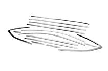 Hyundai Tucson TL 2016-2021 Kit complet d'encadrements de vitres (14 pièces, inox) photo 3