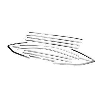 Kit complet d'encadrements de vitres (14 pièces, inox) photo 3