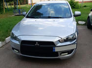Mitsubishi Lancer X 2008- Support de plaque d'immatriculation (plastique) Noir Mat photo 3