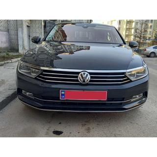 Protections de pare-chocs avant en acier inoxydable (2015-2018, 3 pcs) Volkswagen Passat B8 2015-2023 photo 2