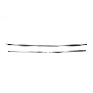 Couvre-grille de pare-chocs 2015-2019 (3 pcs, inox) Volkswagen T6 2015-2024 photo 3