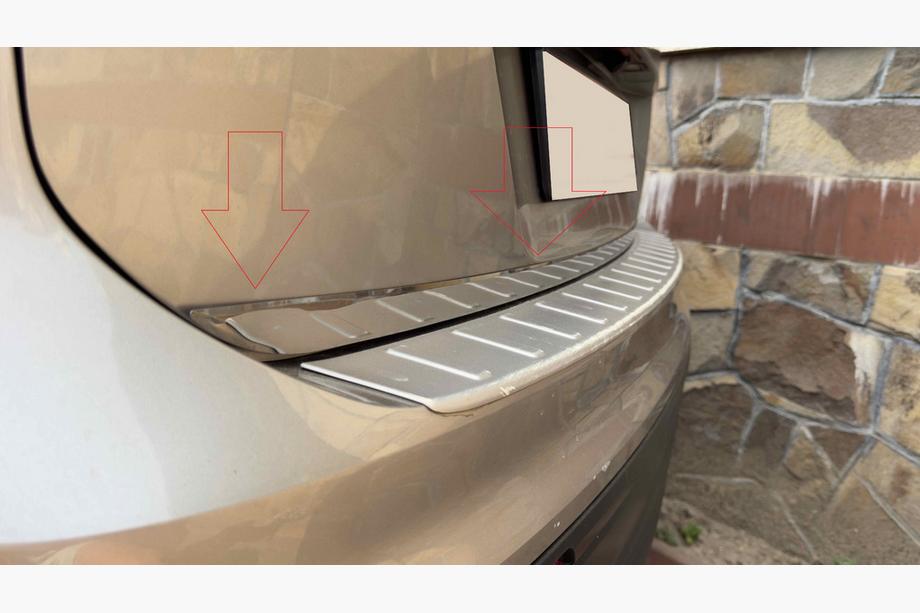 Volkswagen Tiguan 2016-2023 Baguette de coffre inox OmsaLine - Inox Italien Photo 6