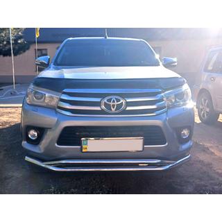 Barre avant double Vegas (2015-2020, inox) Toyota Hilux 2015- photo 3