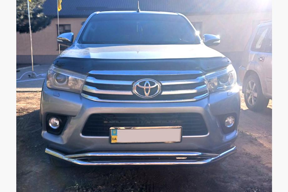 Toyota Hilux 2015- Barre avant double Vegas (2015-2020, inox) d76/42 mm Photo 3