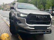 Toyota Hilux 2015- Barre avant double Vegas (2015-2020, noir, 76mm) photo 1