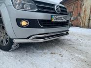Volkswagen Amarok 2010-2022 Pare-buffle Avant Double Vegas 2010-2016 Inox d70/42 mm photo 7