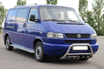 Volkswagen T4 Transporter 1990-2003 Pare-buffle WT003 60mm Inox 50mm, avec inscription photo 4