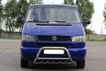Volkswagen T4 Transporter 1990-2003 Pare-buffle WT003 60mm Inox 50mm, avec inscription photo 2