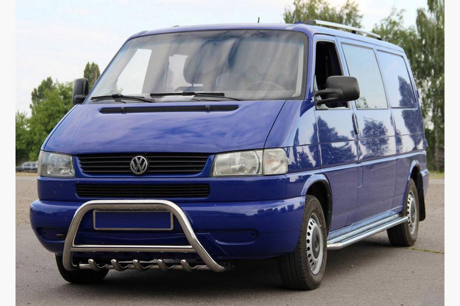 Volkswagen T4 Transporter 1990-2003 Pare-buffle WT003 60mm Inox 50mm, avec inscription Image