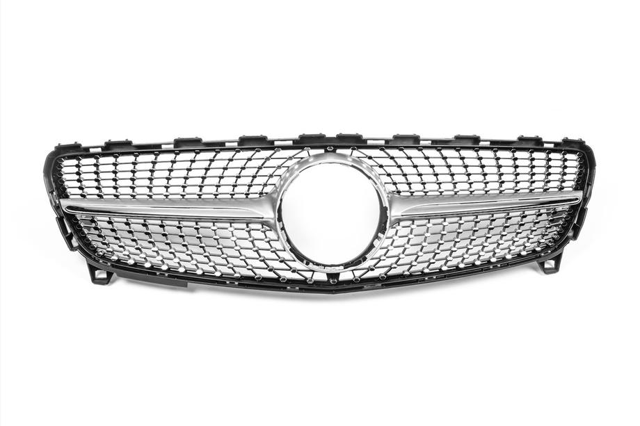 Mercedes A-class W176 2012-2018 Calandre Avant Diamond Silver (2015-2018) Photo 4