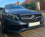 Mercedes C-class W205 2014-2021 Calandre Avant Diamond Silver (pour Avantgarde/AMG-Line/C43 AMG) 2014-2018, sans caméra photo 4
