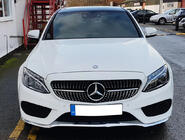 Mercedes C-class W205 2014-2021 Calandre Avant Diamond Silver (pour Avantgarde/AMG-Line/C43 AMG) 2014-2018, sans caméra photo 17
