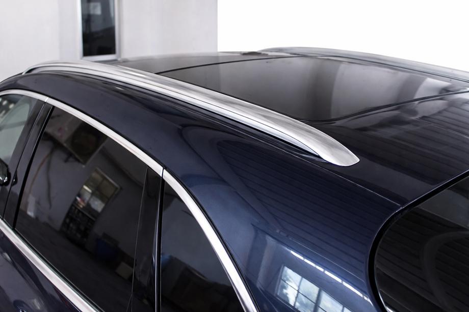 Porsche Macan 2014-2024 Rails de toit intégrés gris OEM (Aluminium, pose par collage) Photo 1