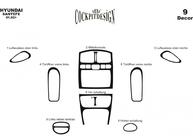 Hyundai Santa Fe 1 2000-2006 Caches de Tableau de Bord Aluminium photo 3