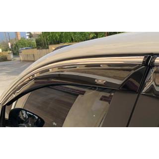 Déflecteurs de vitres avec moulure chromée (Niken, 4 pcs) Nissan Qashqai 2014-2021 photo 2