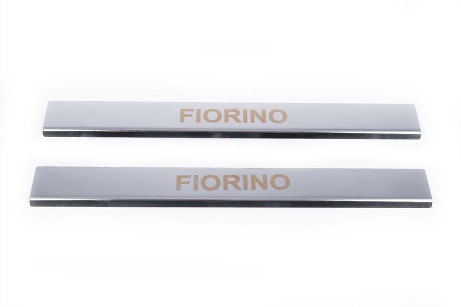 Fiat Fiorino/Qubo 2008-2024 Couvre Seuils de Porte Carmos V1 (2 pcs, Inox) Photo 2