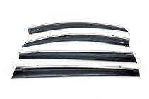 Kia Sportage 2010-2015 Déflecteurs de vitres avec moulure chromée (4 pcs, Niken) photo 3