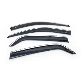 Déflecteurs de vitres avec moulure chromée (4 pcs, Niken) photo 4