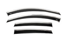 Chevrolet Captiva 2006-2019 Déflecteurs de vitres avec moulure chromée (4 pcs, Niken) photo 9