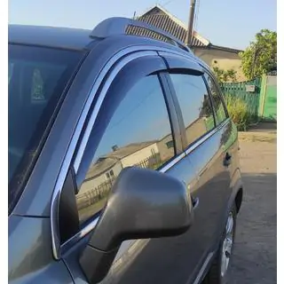 Déflecteurs de vitres avec moulure chromée (4 pcs, Niken) photo 4