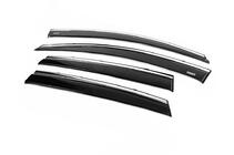 Honda CRV 2012-2016 Déflecteurs de vitres avec moulure chromée (4 pcs, Niken) photo 4