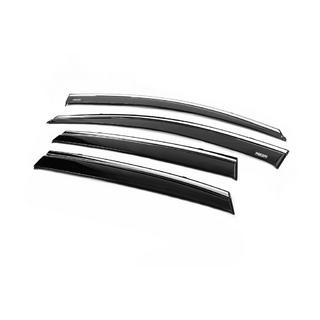 Déflecteurs de vitres avec moulure chromée (4 pcs, Niken) photo 4