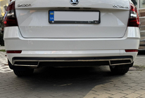 Skoda Octavia III A7 2013-2019 Entourage de diffuseur arrière (2013-2017, acier inoxydable) photo 8