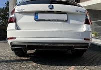 Skoda Octavia III A7 2013-2019 Entourage de diffuseur arrière (2013-2017, acier inoxydable) photo 7