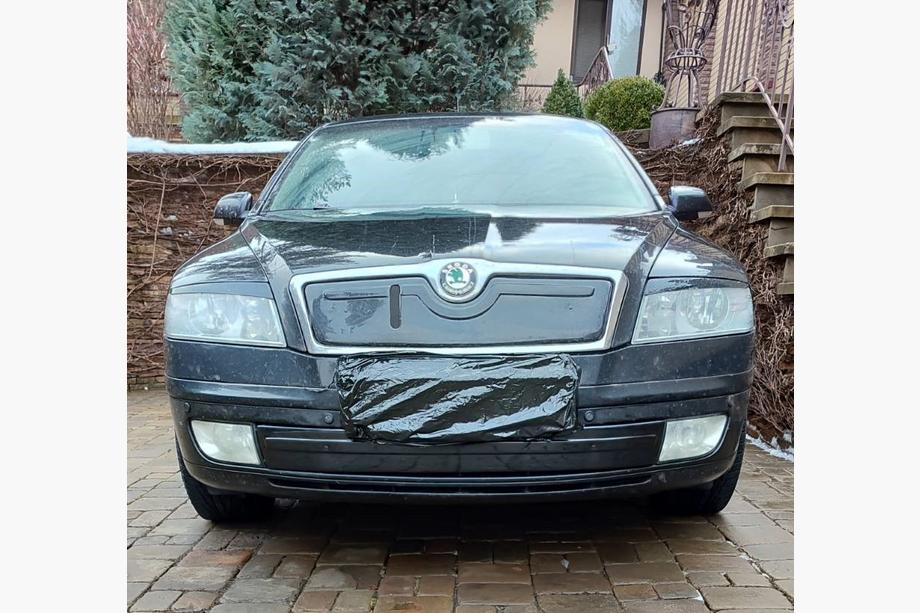Skoda Octavia II A5 2006-2010 Cache grille d'hiver (inférieur) Brillant Image