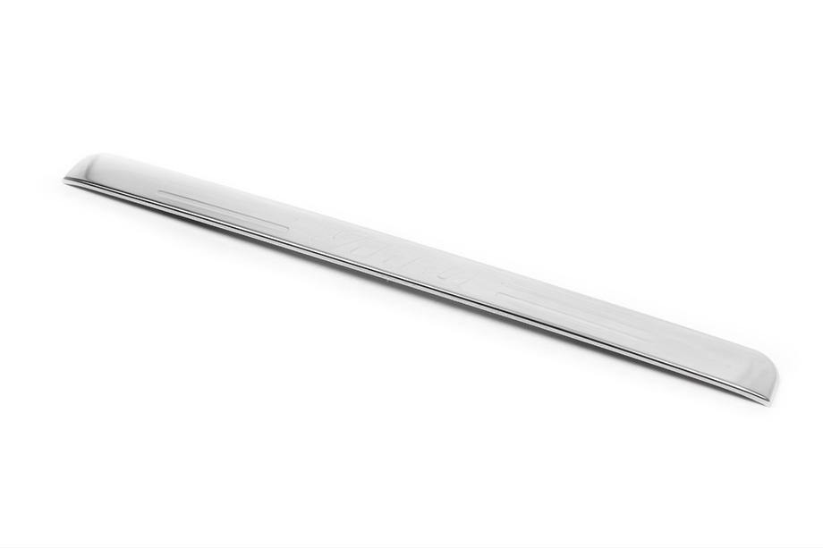 Mercedes Vito W639 2004-2014 Baguette chromée au-dessus de la plaque d'immatriculation (2 portes, inox) Carmos - Acier inoxydable turc (sans inscription) Photo 2
