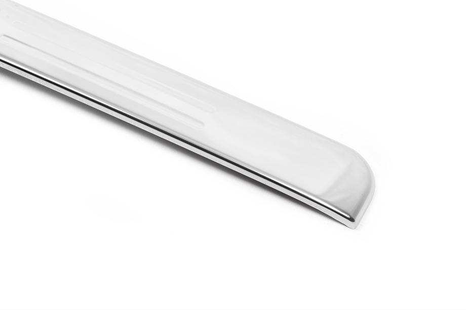 Mercedes Vito W639 2004-2014 Baguette chromée au-dessus de la plaque d'immatriculation (2 portes, inox) Carmos - Acier inoxydable turc (sans inscription) Photo 4