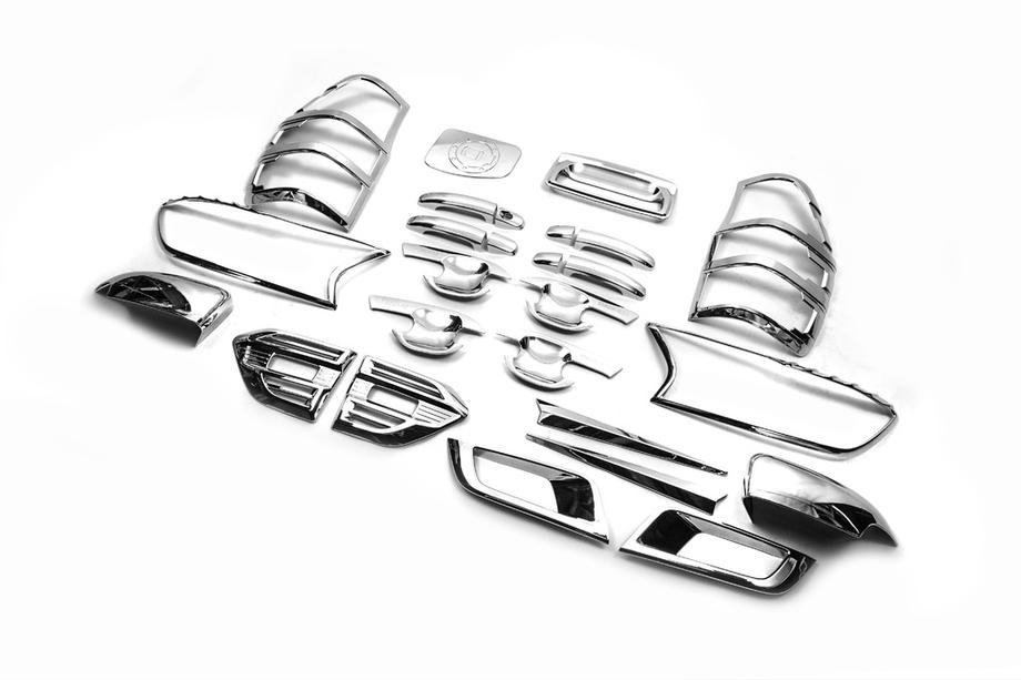 Ford Ranger 2011–2022 Kit de garnitures 2015+ (Chrome ABS) Image