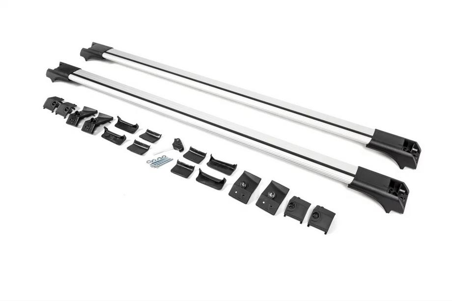 Range Rover III L322 2002-2012 Barres de toit pour barres longitudinales sans serrure Flybar V1 (2 pcs) jusqu'à 110 cm, noir Photo 4