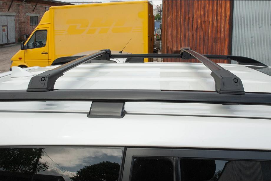 Peugeot 3008 2008-2016 Barres de toit pour barres longitudinales sans serrure Flybar V1 (2 pcs) jusqu'à 110 cm, gris Photo 12