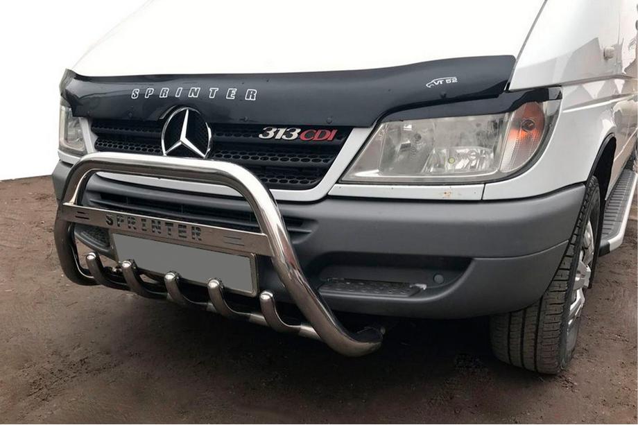 Mercedes Sprinter W901/902/903/904/905 1995–2006 Pare-buffle WT004 (Inox) 2000-2006 Photo 5